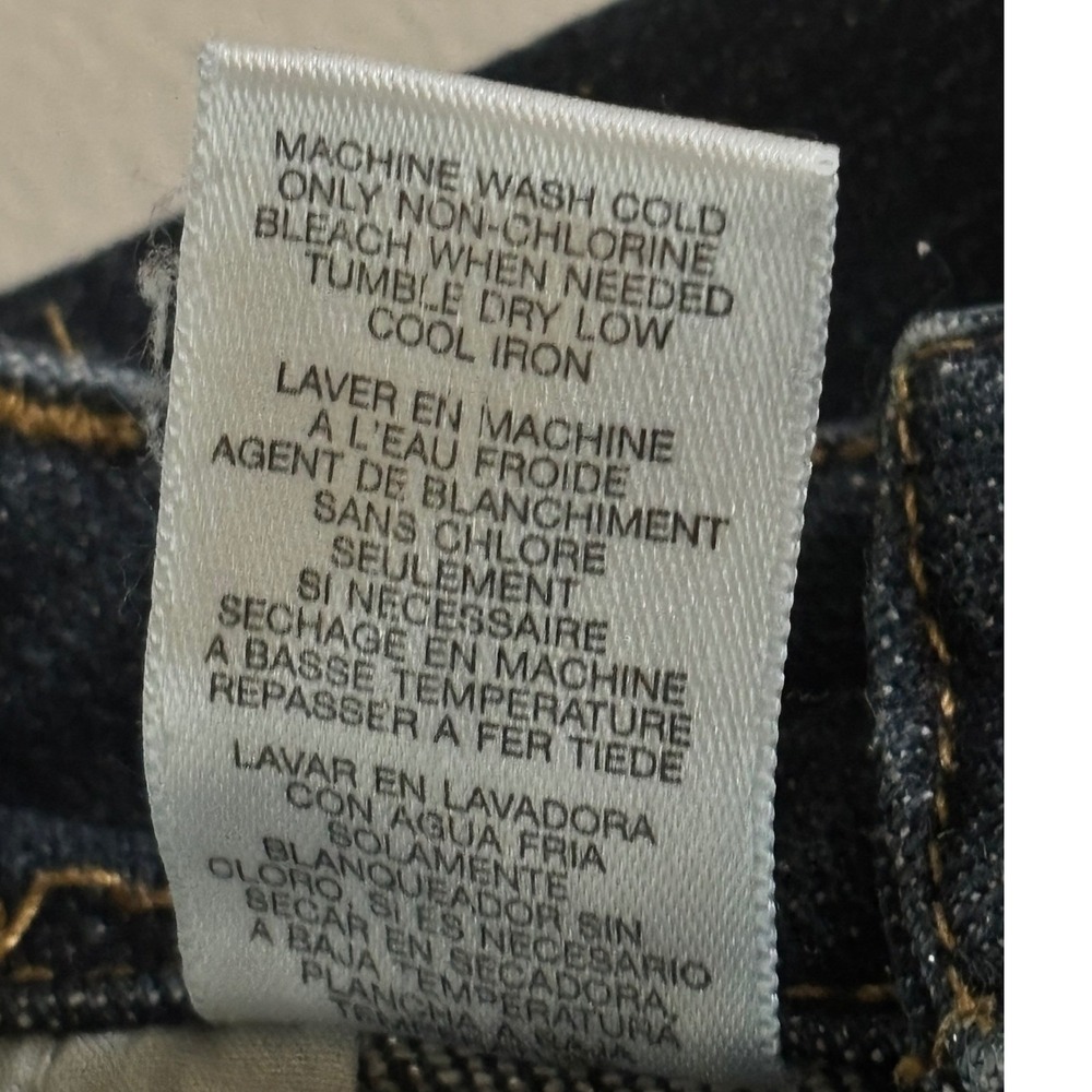 Michael Kors Womens Sparkle Shimmer Flare Jeans Dark Wash Blue Size 6P - Picture 8 of 12